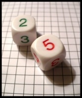 Dice : Dice - 6D - Math Dice - Whole Numbers Digits